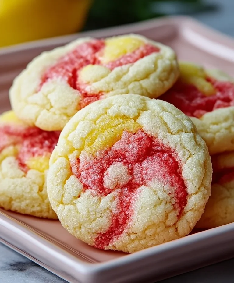 Strawberry Lemon Poundcake Cookies-Sweet & Tangy Treat