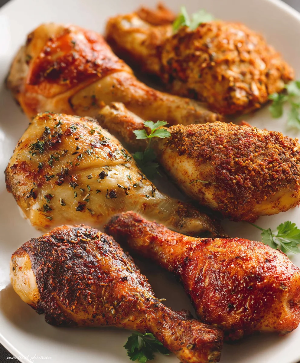 Easy Baked Chicken Legs Six Ways - Delicious Dinners