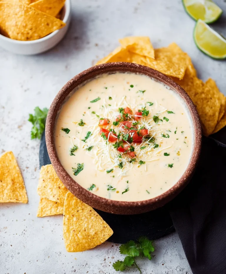 Easy Crockpot White Queso Dip – Creamy & Delicious