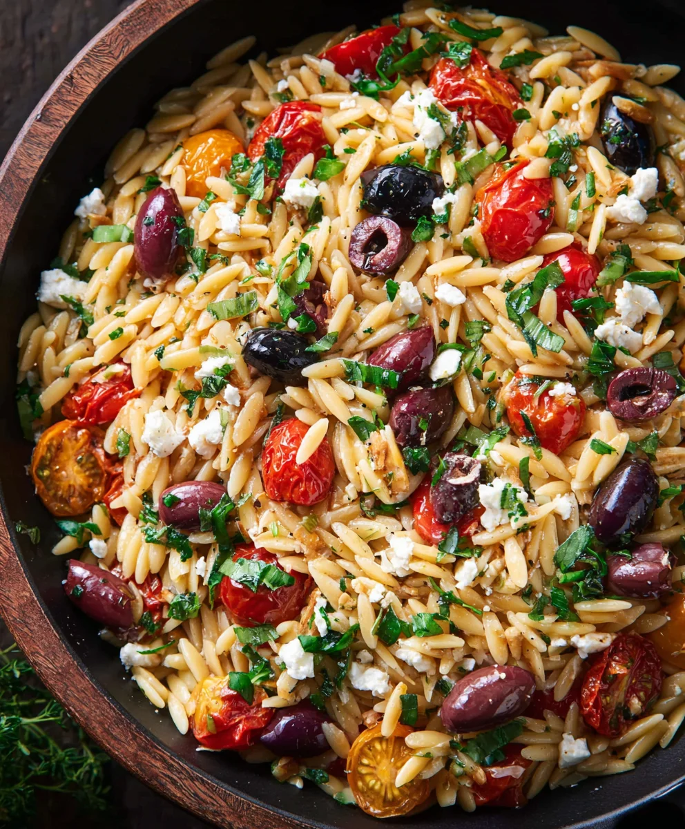 Greek Orzo- Easy & Delicious Pasta Dinner