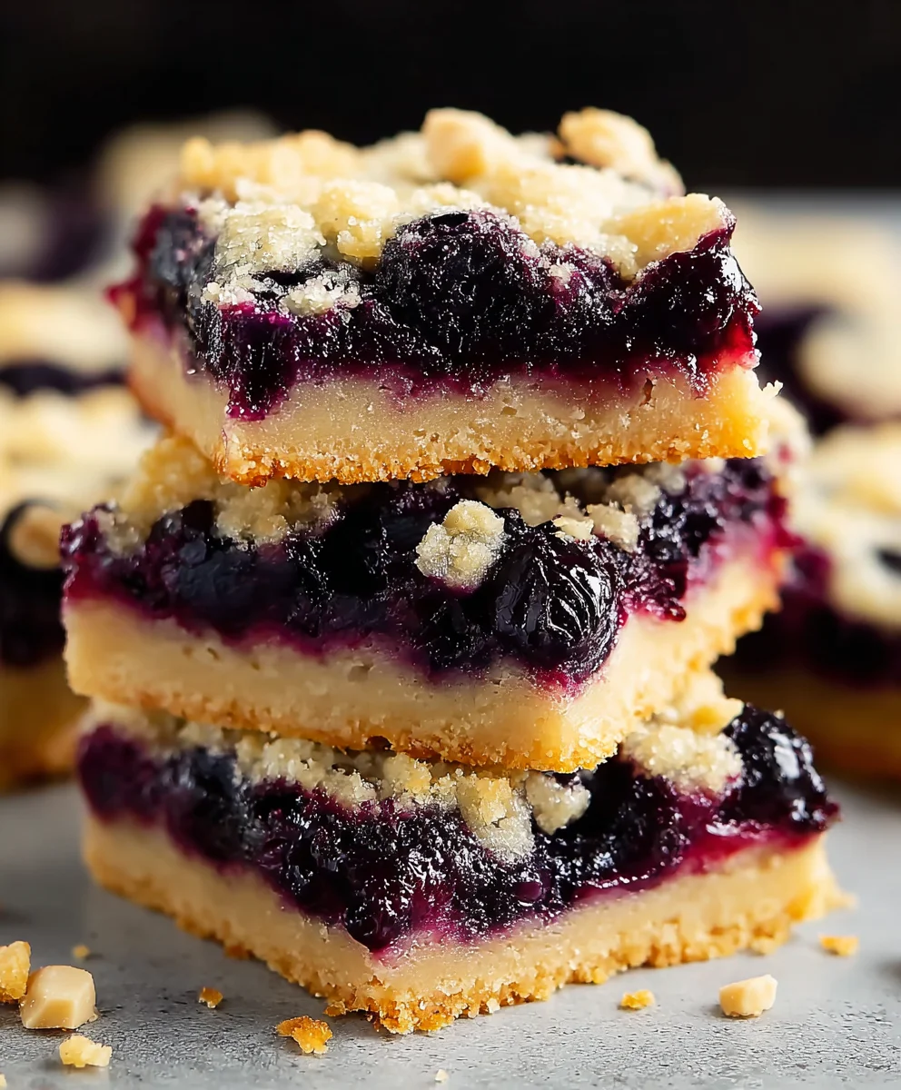 Blueberry Pie Cookie Bars - Easy Dessert Recipe