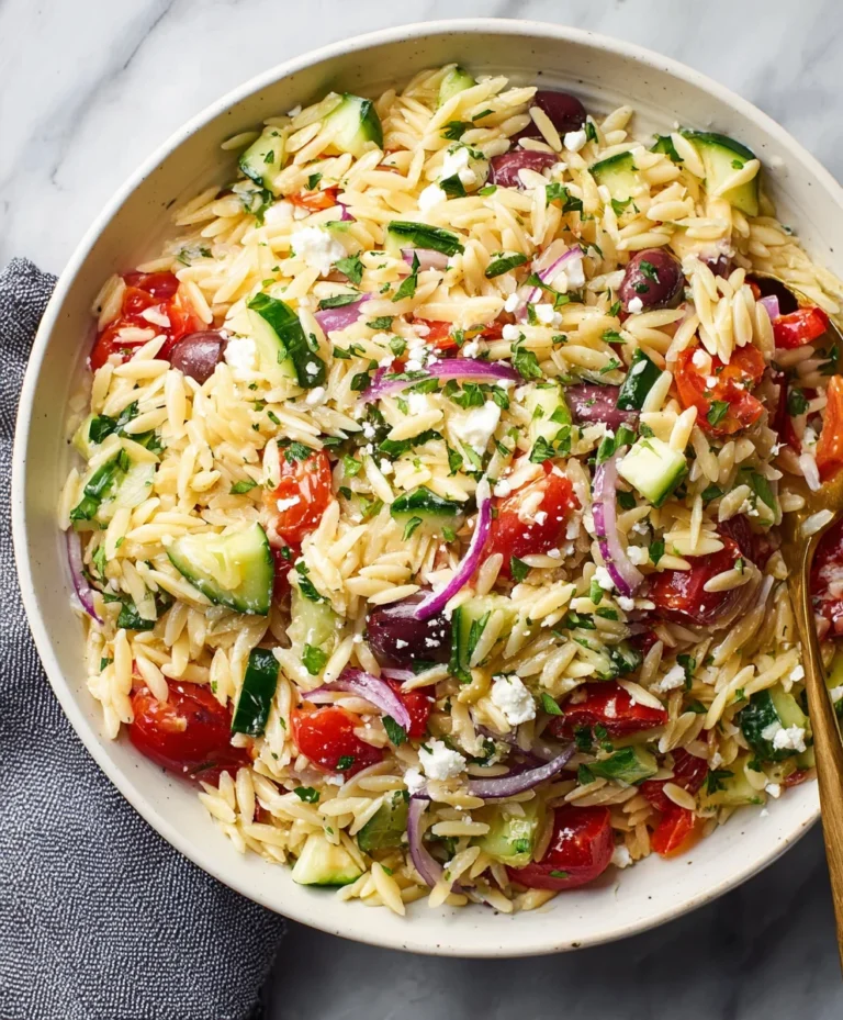 Mediterranean Orzo Salad- Easy & Delicious Recipe