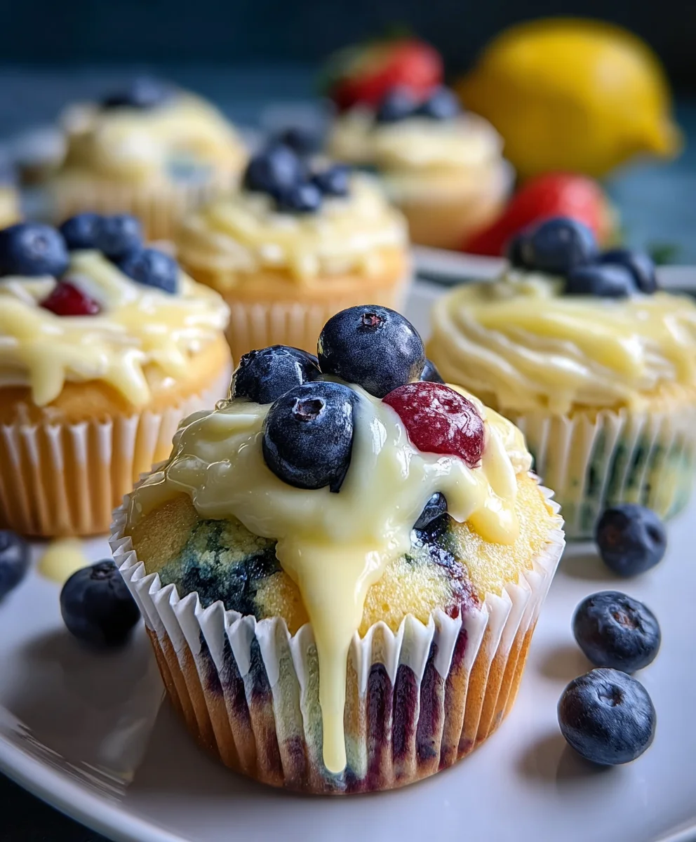 Lemon Berry Cupcakes-Summer Delight Recipe