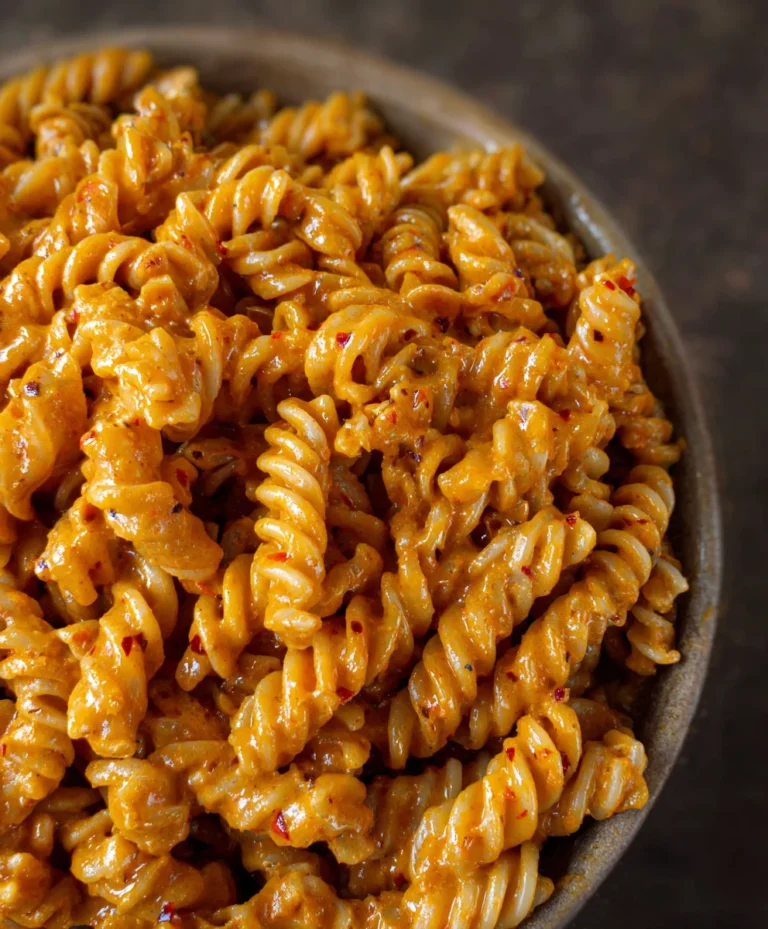 Creamy Vegan Spicy Fusilli Pasta Recipe