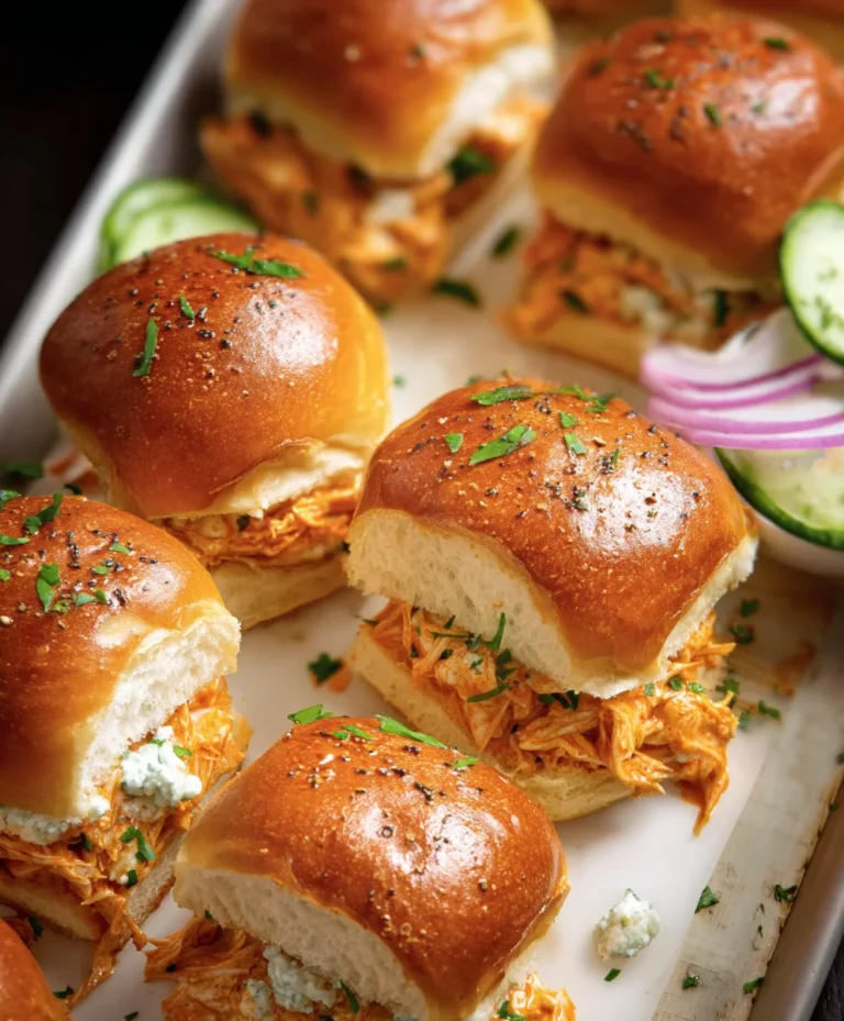 Spicy Buffalo Chicken Sliders-Easy Game Day Appetizer