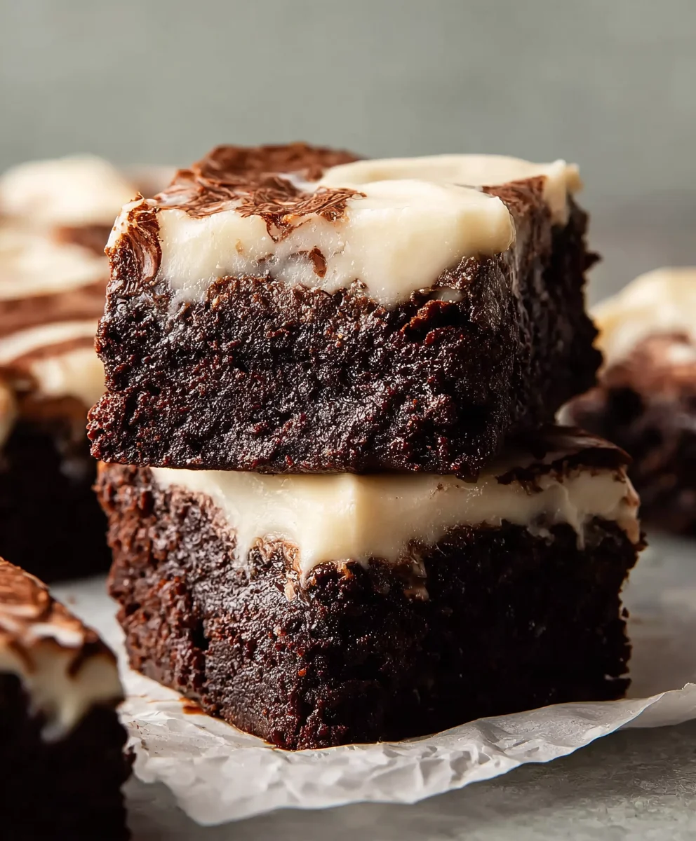 Decadent Brownies with Cream Cheese Frosting Recipe