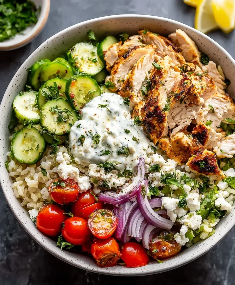 Greek Chicken Bowls- Easy & Flavorful Recipe