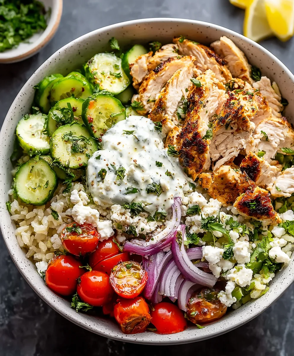 Greek Chicken Bowls- Easy & Flavorful Recipe