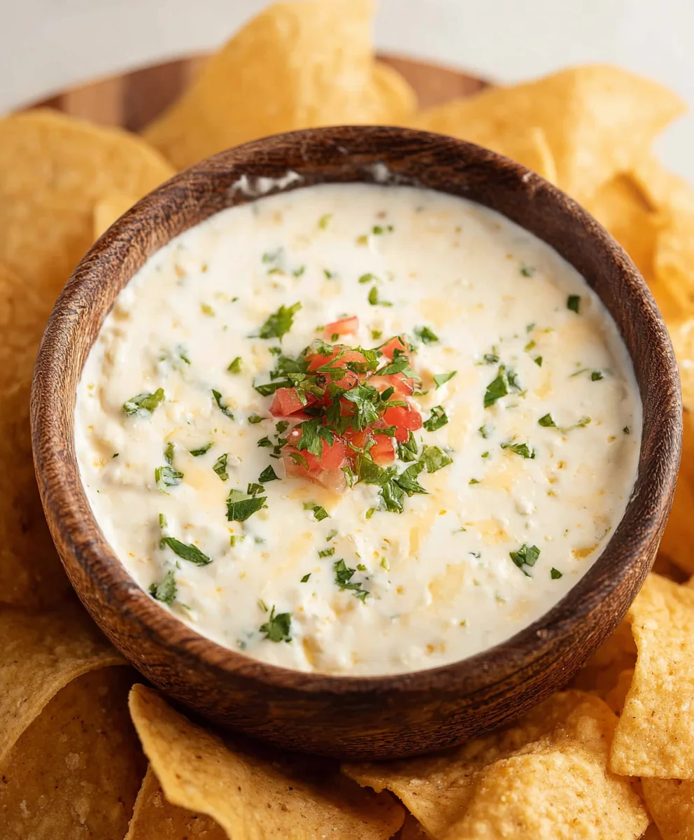 Best Mexican White Cheese Dip Recipe-Easy & Creamy