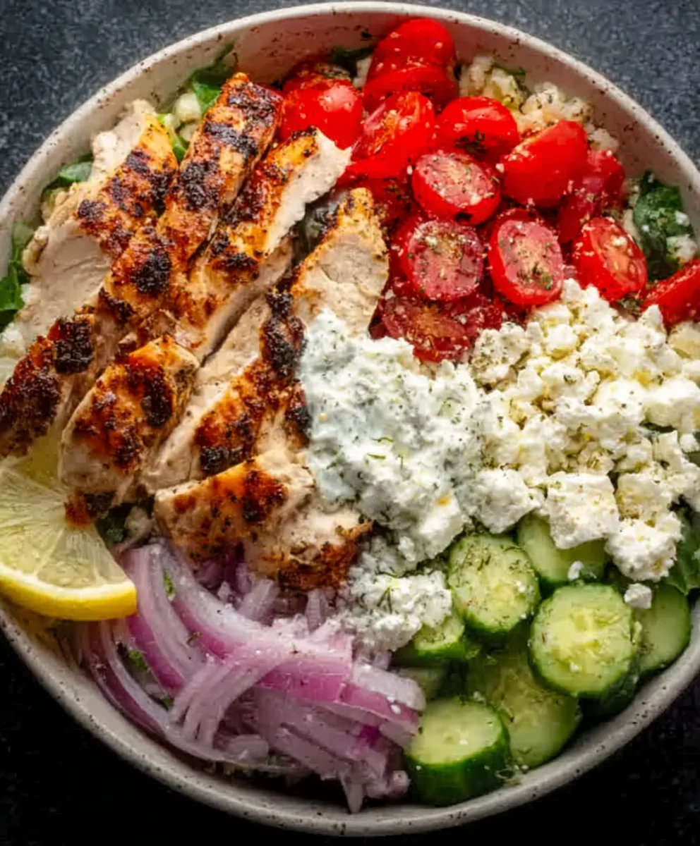 Greek Chicken Bowls- Easy & Flavorful Recipe
