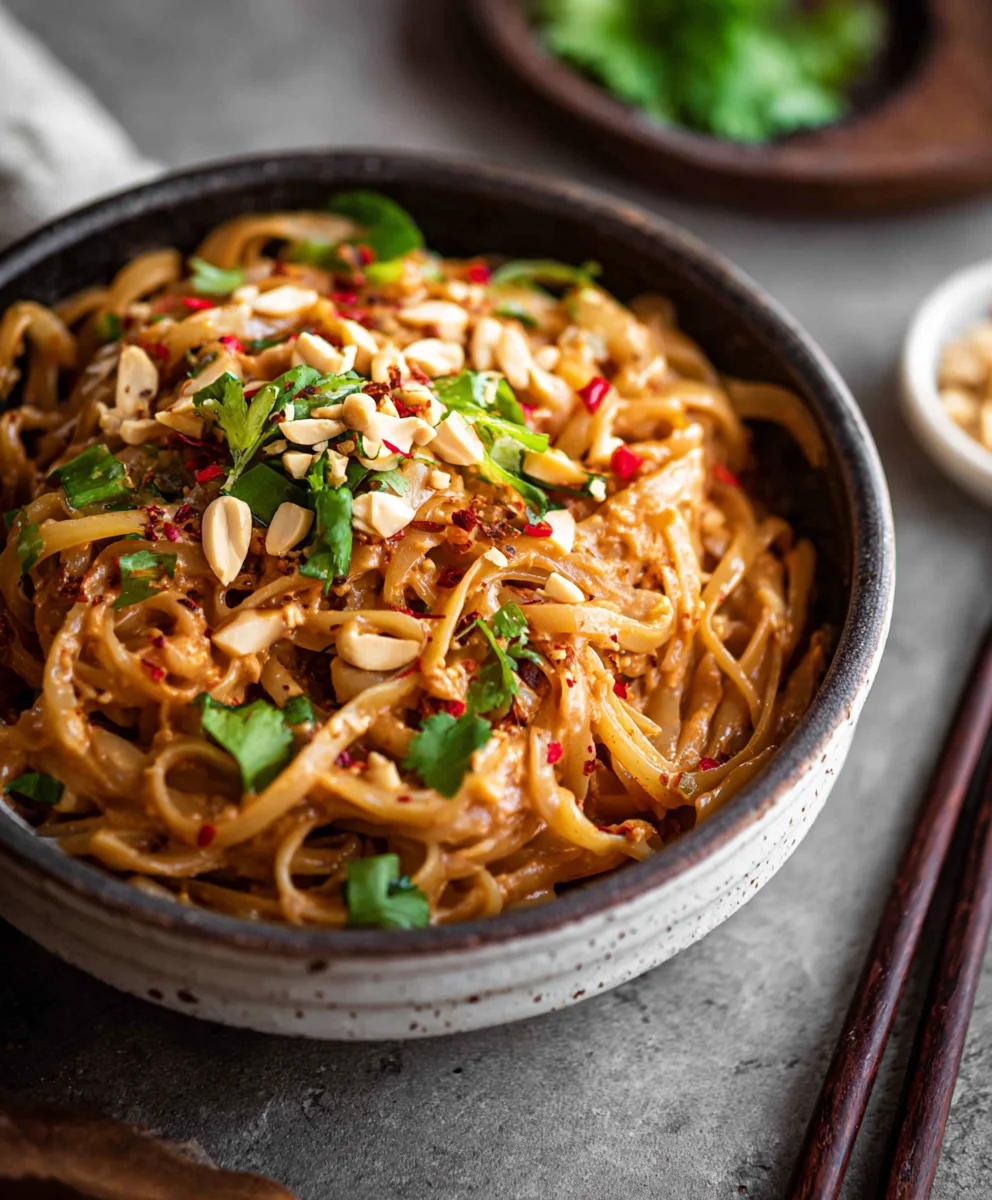 Spicy Peanut Noodles-Quick & Easy Recipe