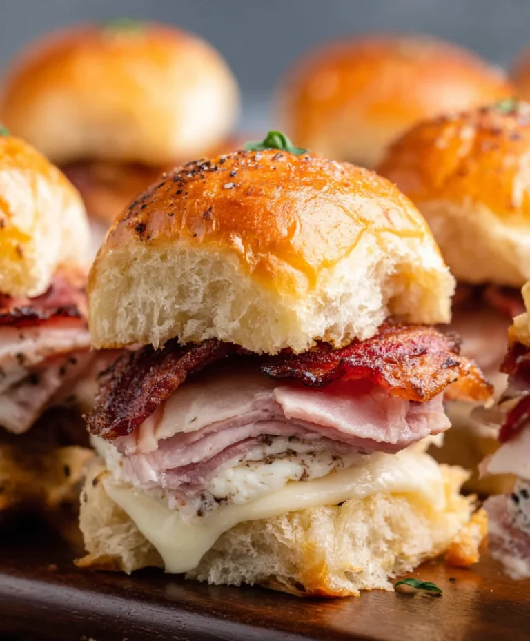 Easy Baked Beef Club Sliders-Quick Appetizer