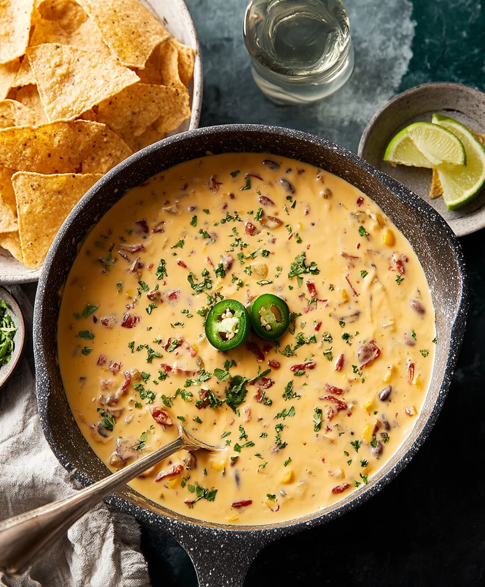 Cowboy Queso Recipe- Hearty Beef Dip & Appetizer