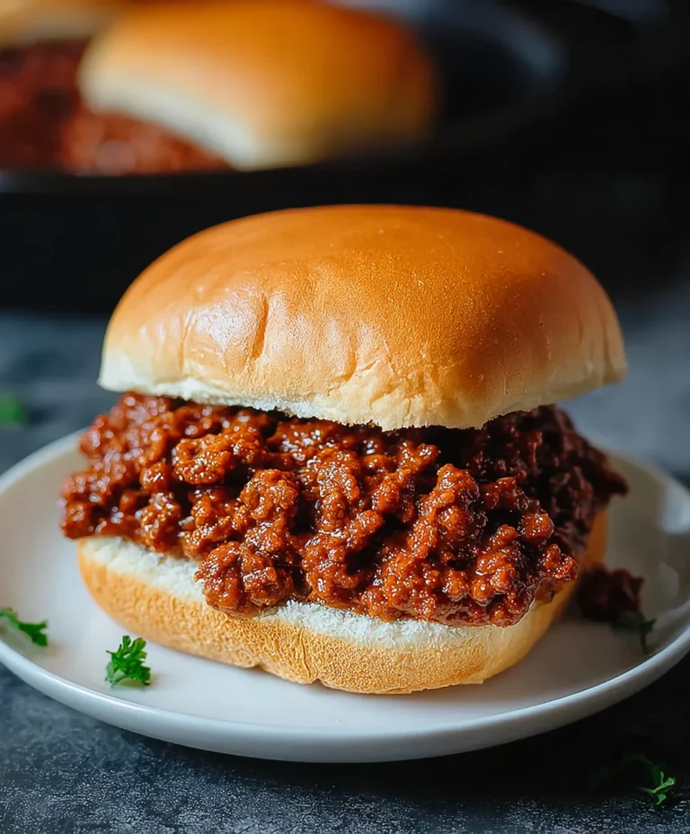 Easy Homemade Beef Sloppy Joes Quick & Delicious