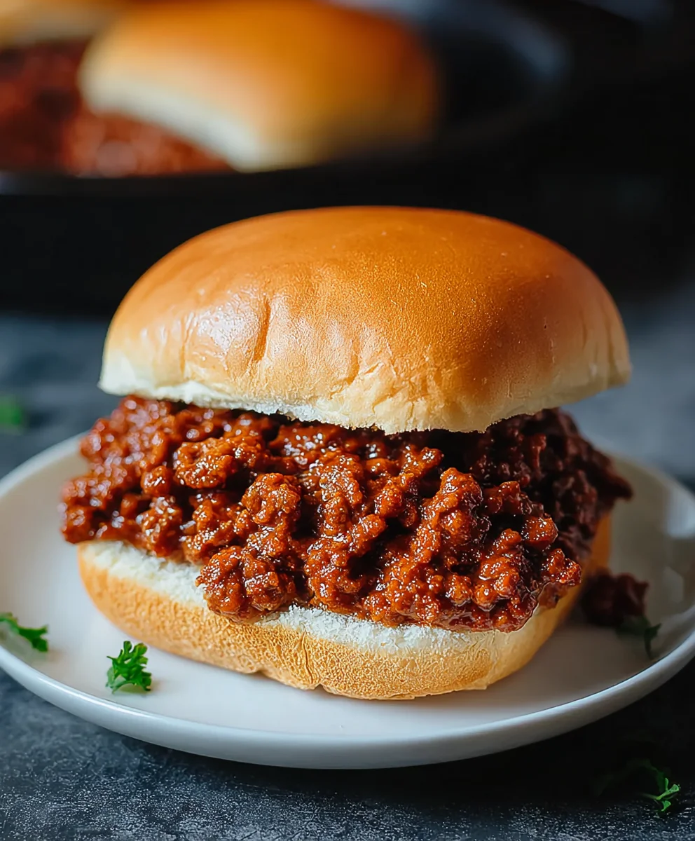 Easy Homemade Beef Sloppy Joes Quick & Delicious