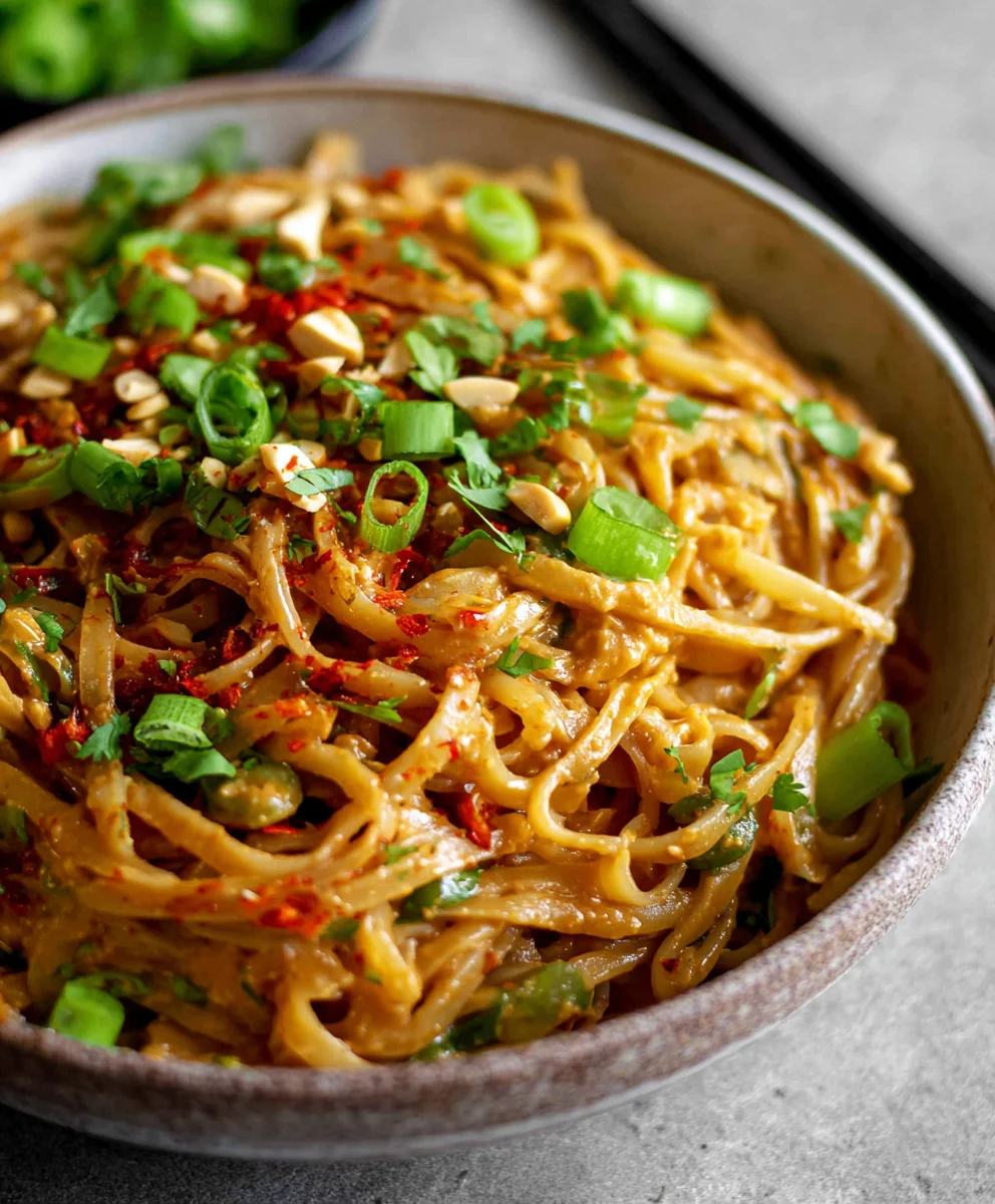 Spicy Peanut Noodles-Quick & Easy Recipe