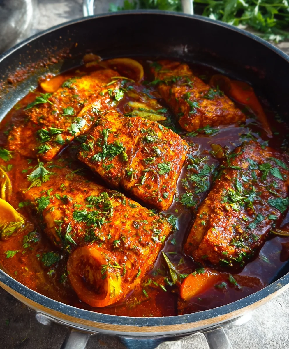 Spicy Moroccan Fish-Rich Sauce-Easy Recipe