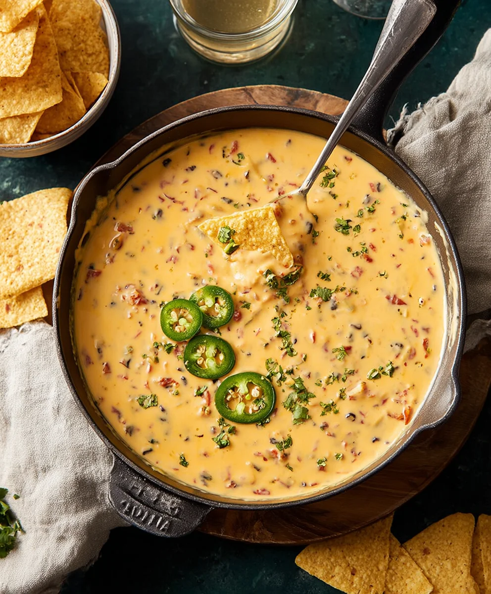 Cowboy Queso Recipe- Hearty Beef Dip & Appetizer