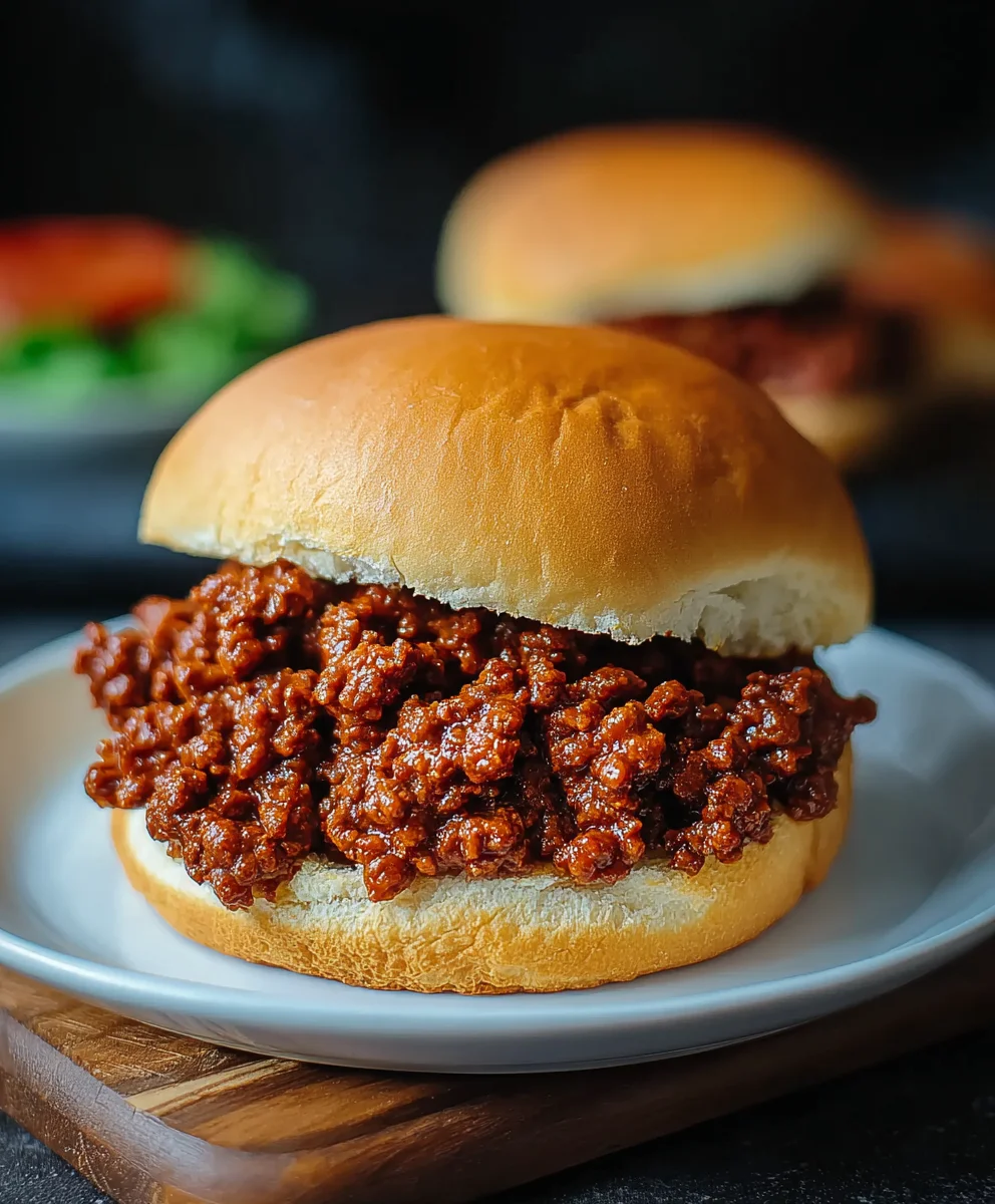 Easy Homemade Beef Sloppy Joes Quick & Delicious