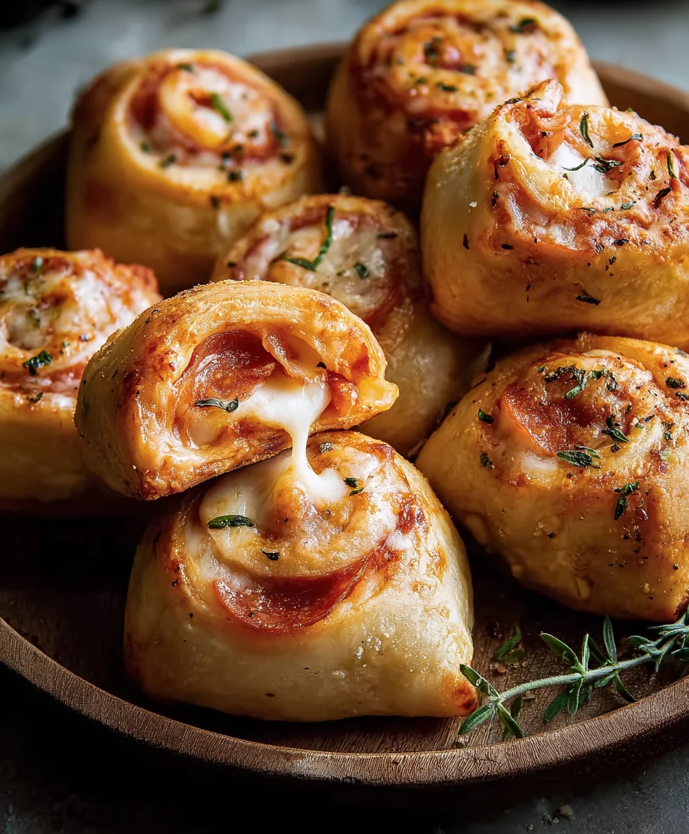 Homemade Beef Beef Pepperoni Pizza Rolls - Easy Recipe
