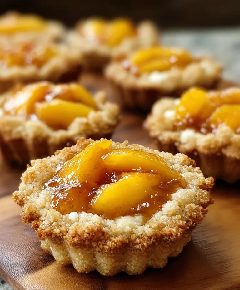 Peach Cobbler Cookie Cups-Sweet Summer Dessert