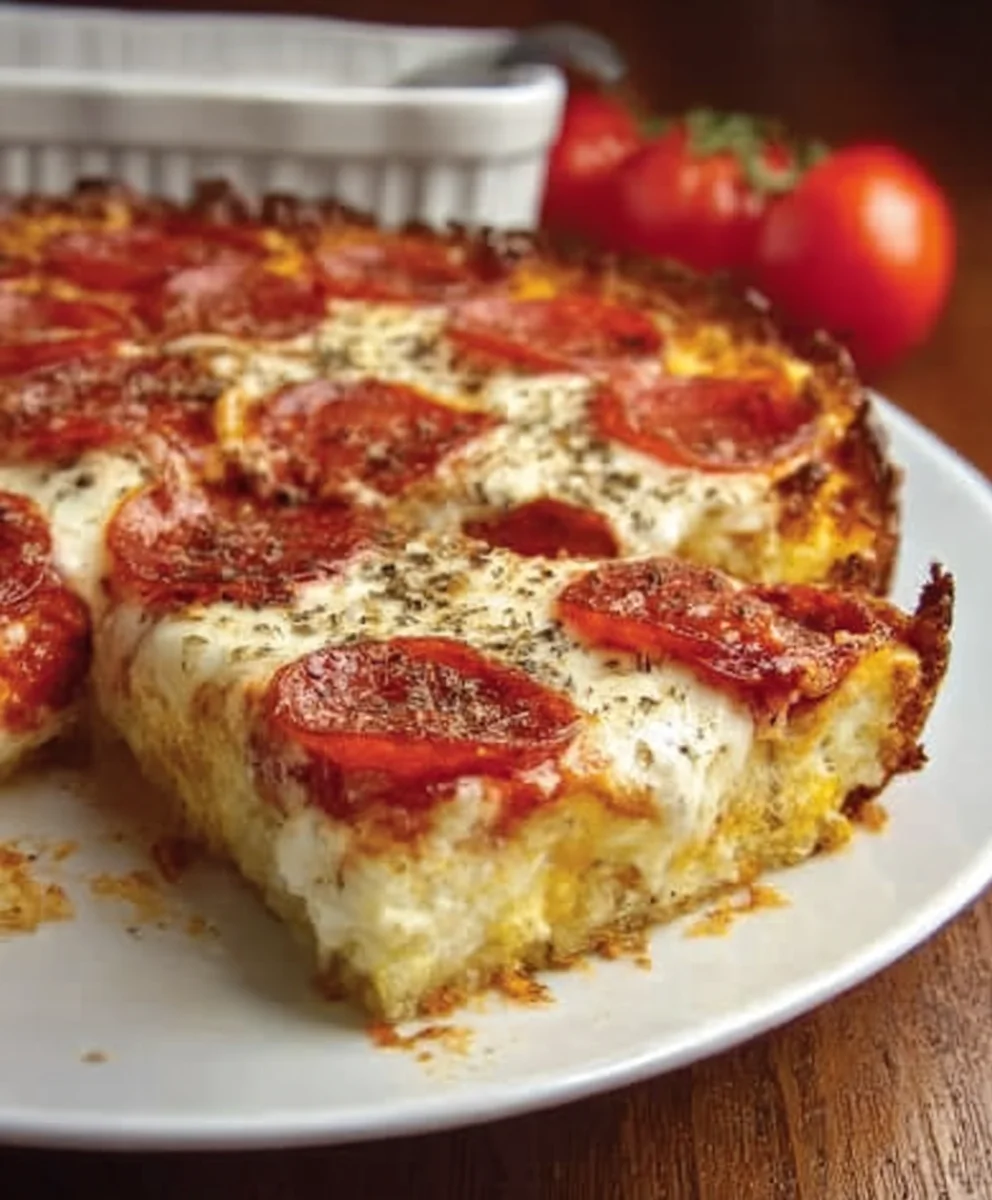 Pizza Style Cottage Cheese Bake - Easy & Delicious