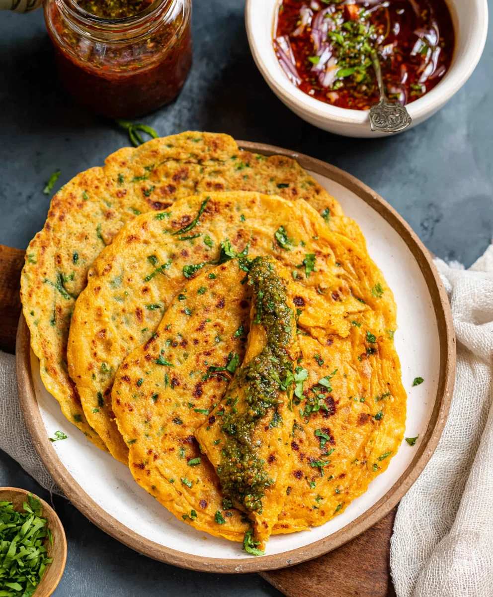 Masoor Dal Chilla - Easy Savory Red Lentil Pancakes