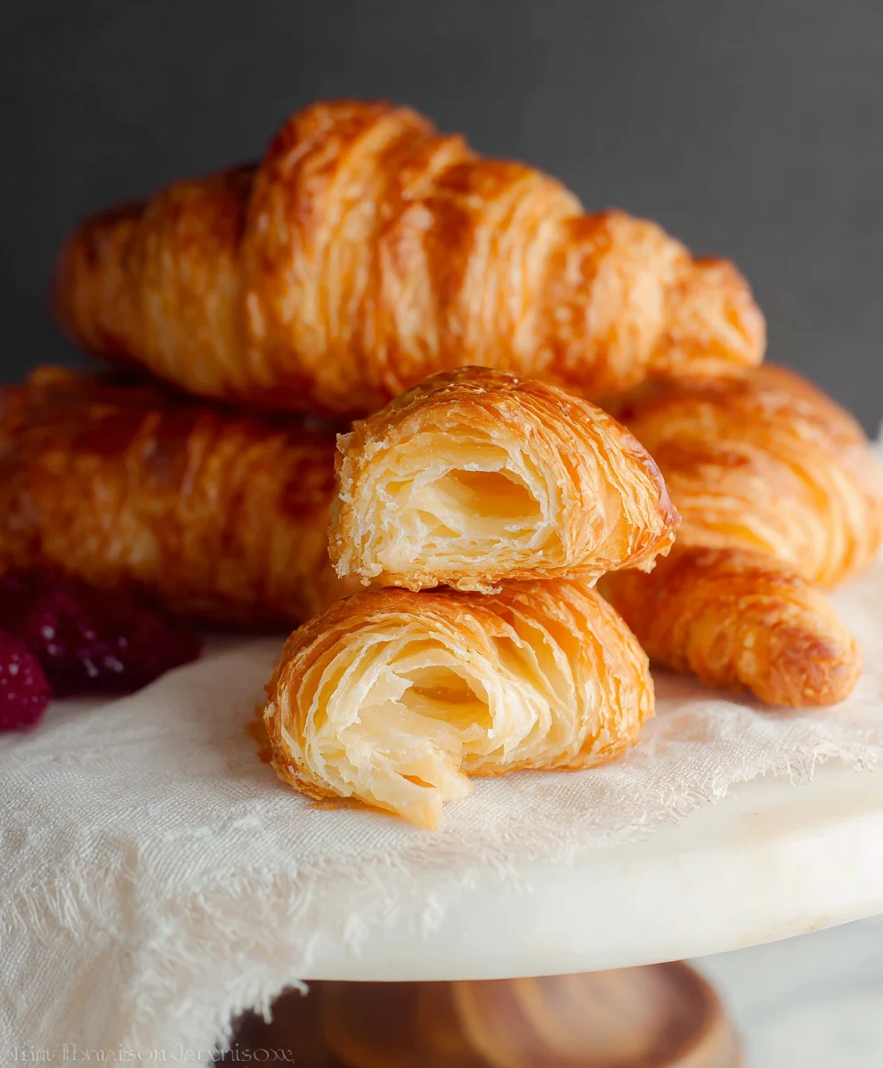 Flaky Homemade Croissants- Easy Recipe
