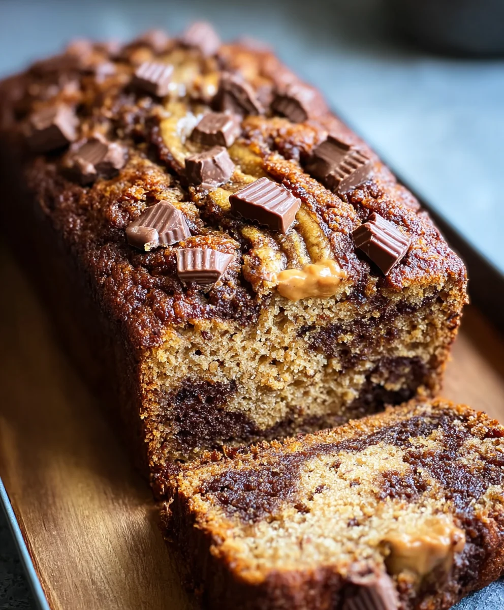 Reese's Peanut Butter Banana Bread Recipe-Delicious Twist