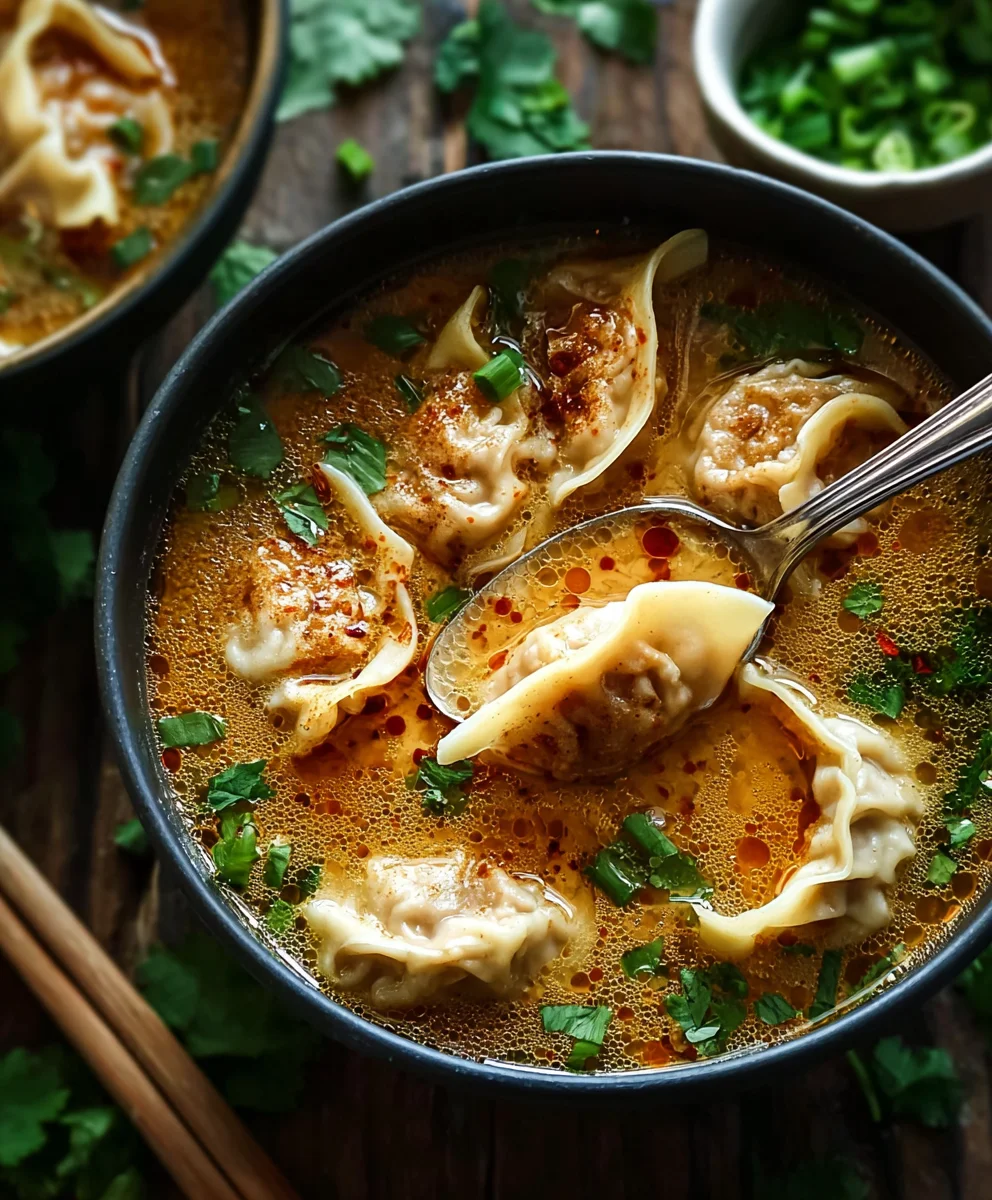 Cozy Beef Potsticker Soup - Easy Comfort Food Recipe