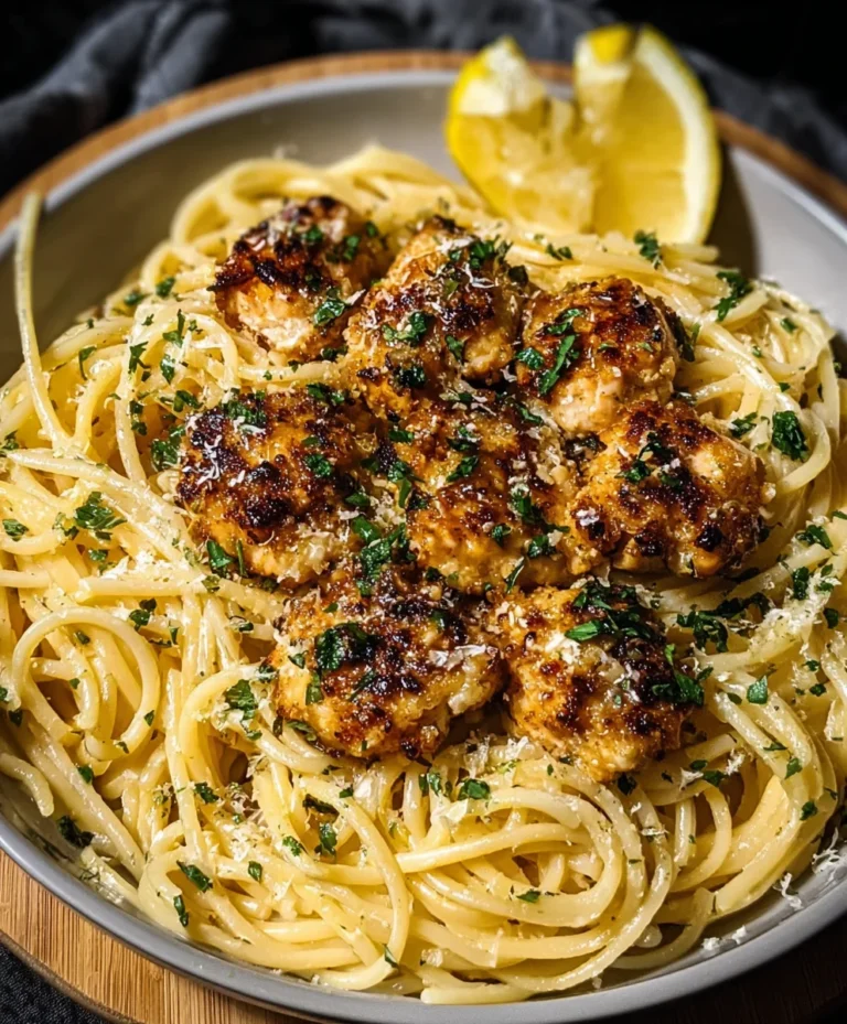 Lemon Garlic Butter Chicken Parm Linguine – Easy Dinner