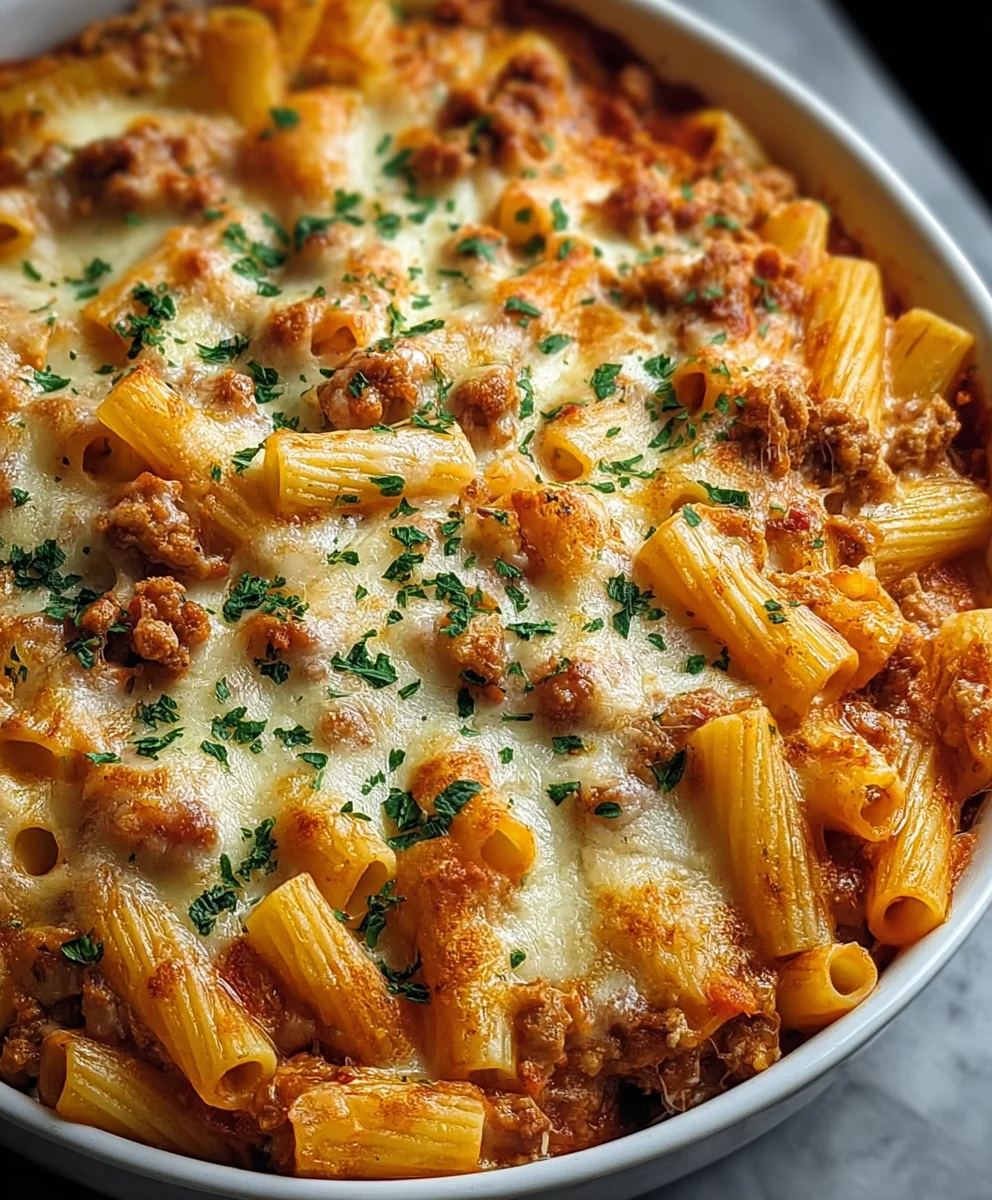 Ultimate Creamy Cheesy Baked Ziti-Best Pasta