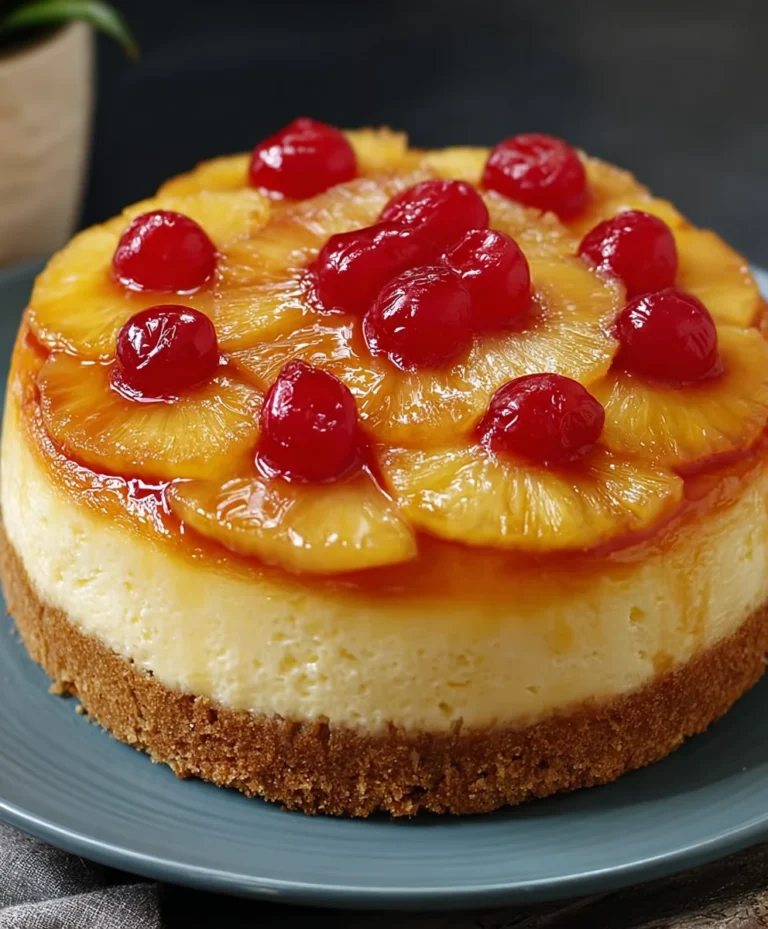 Pineapple Upside-Down Cheesecake Dreamy Dessert