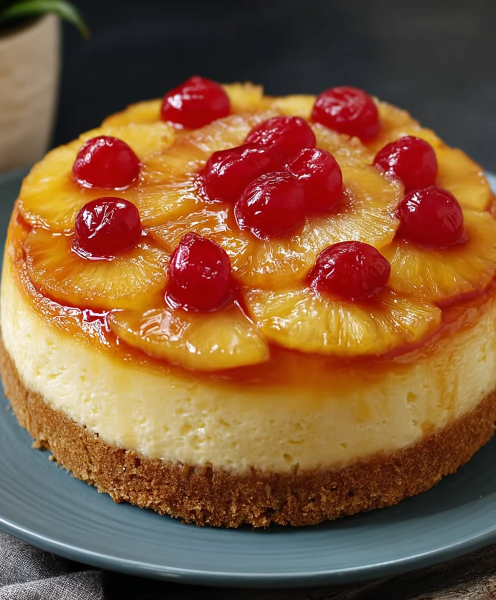 Pineapple Upside-Down Cheesecake Dreamy Dessert