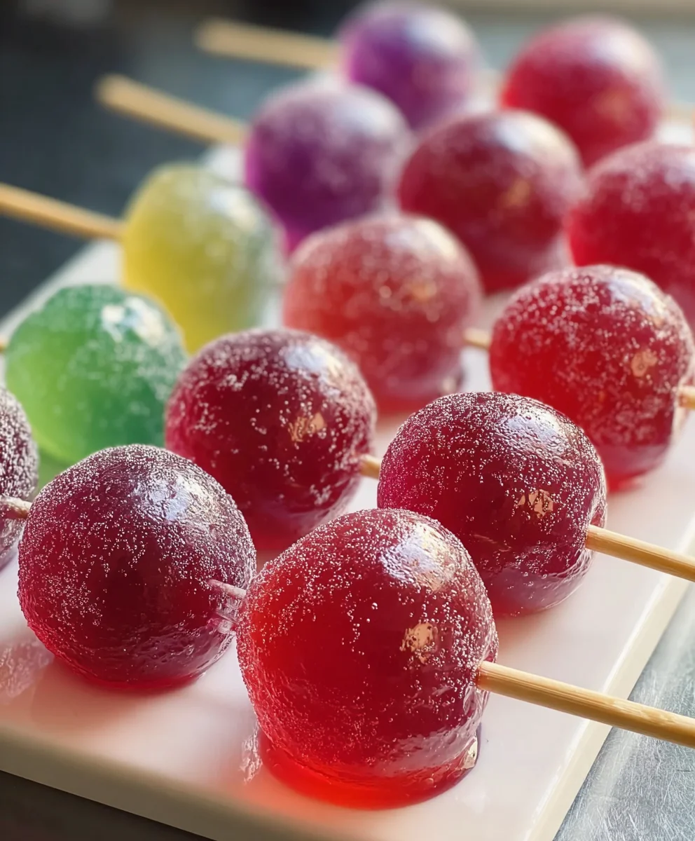 Jell-O Candy Grapes - Easy Frozen Dessert Recipe