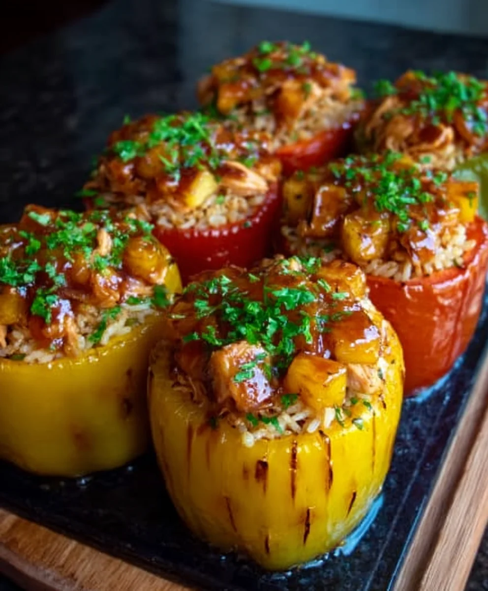 Teriyaki Pineapple Chicken Peppers-Sweet Savory Meal
