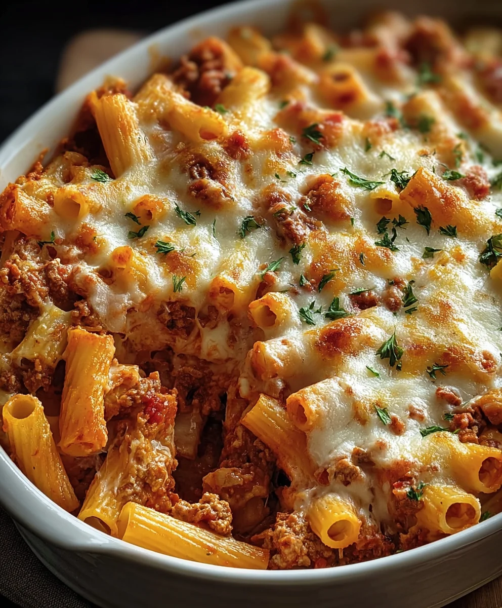 Ultimate Creamy Cheesy Baked Ziti-Best Pasta
