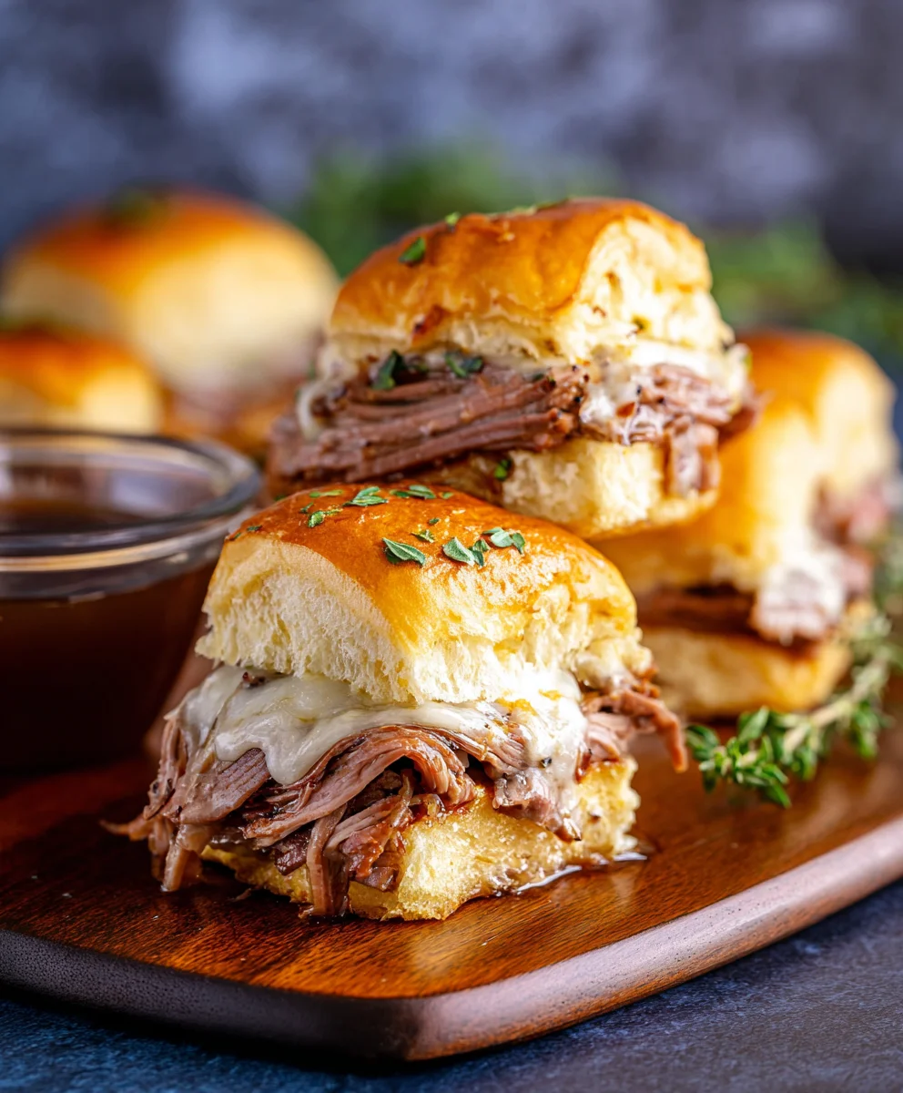 Easy French Dip Sliders Juicy Beef Sandwich Recipe