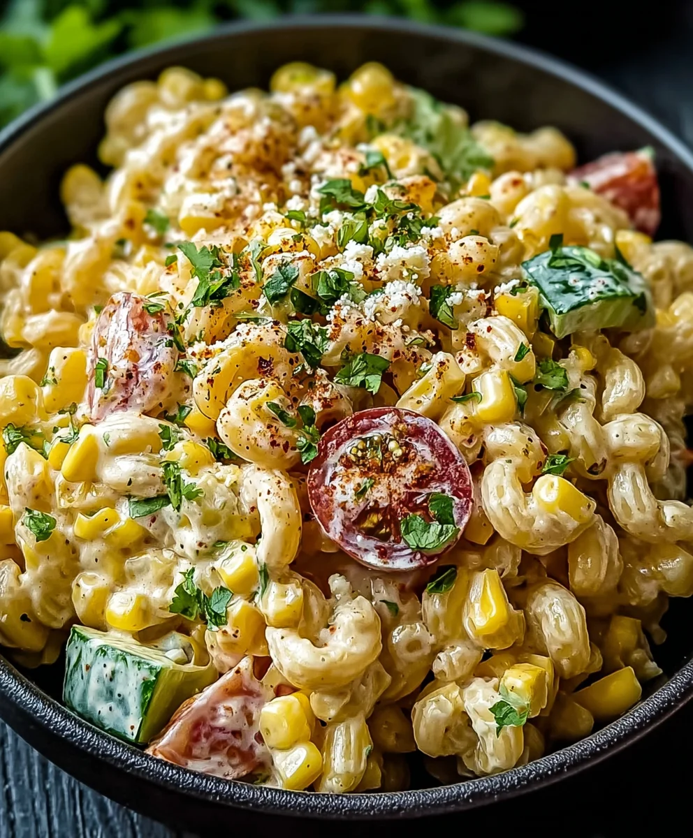 Mexican Street Corn Pasta Salad Recipe - Must Try