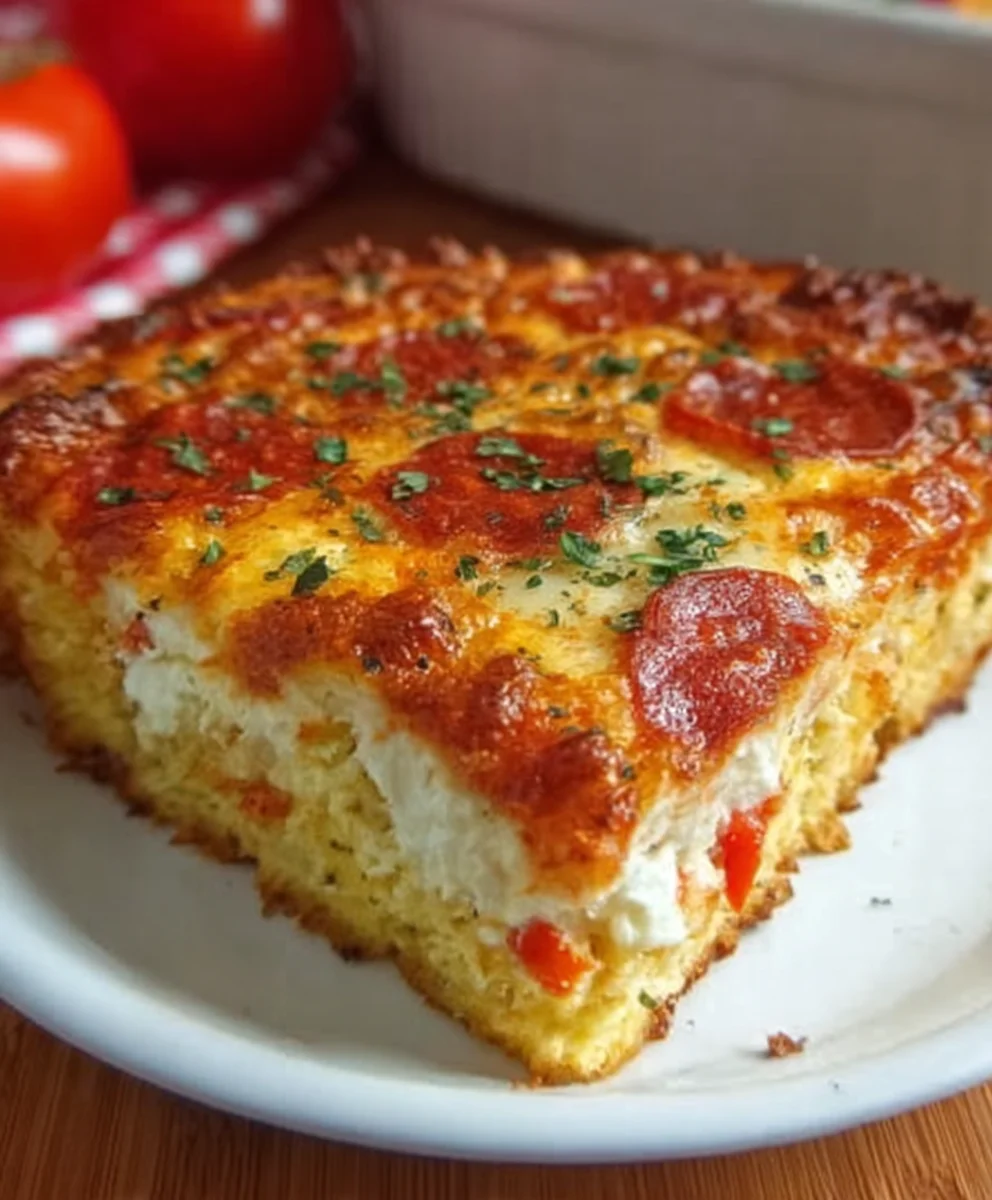 Pizza Style Cottage Cheese Bake - Easy & Delicious