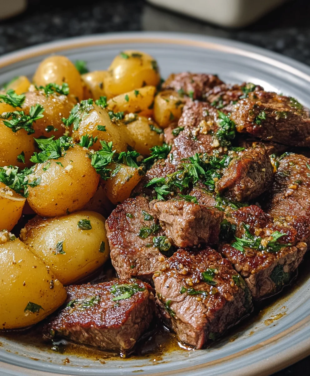 Garlic Butter Beef Steak and Potatoes Recipe