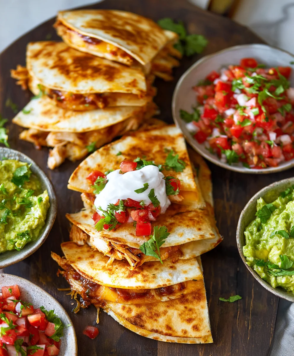 Easy Mini Chicken Quesadillas- Quick Bites