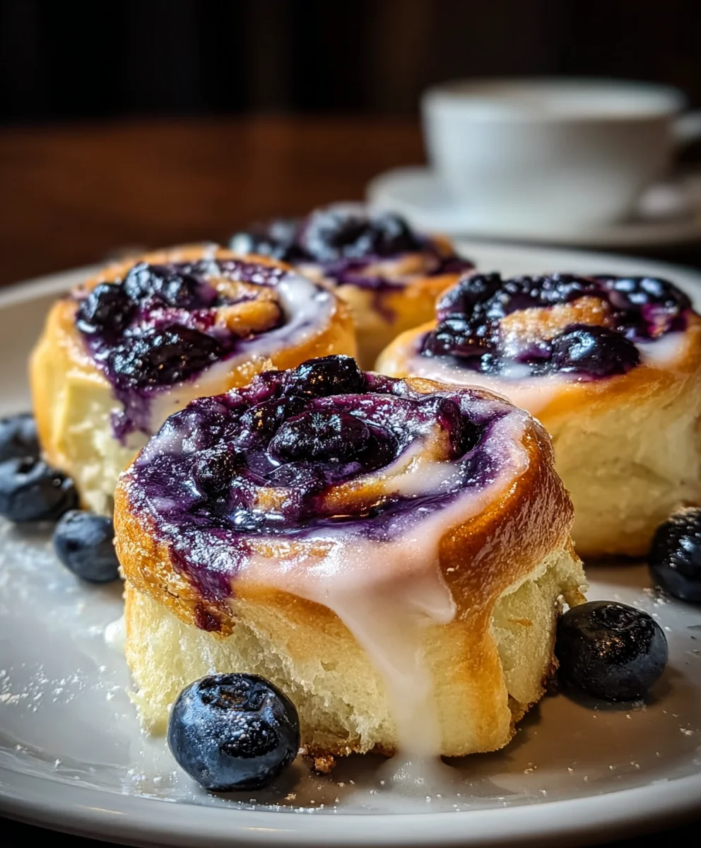 Blueberry Cheesecake Rolls-Sweet-Easy-Dessert