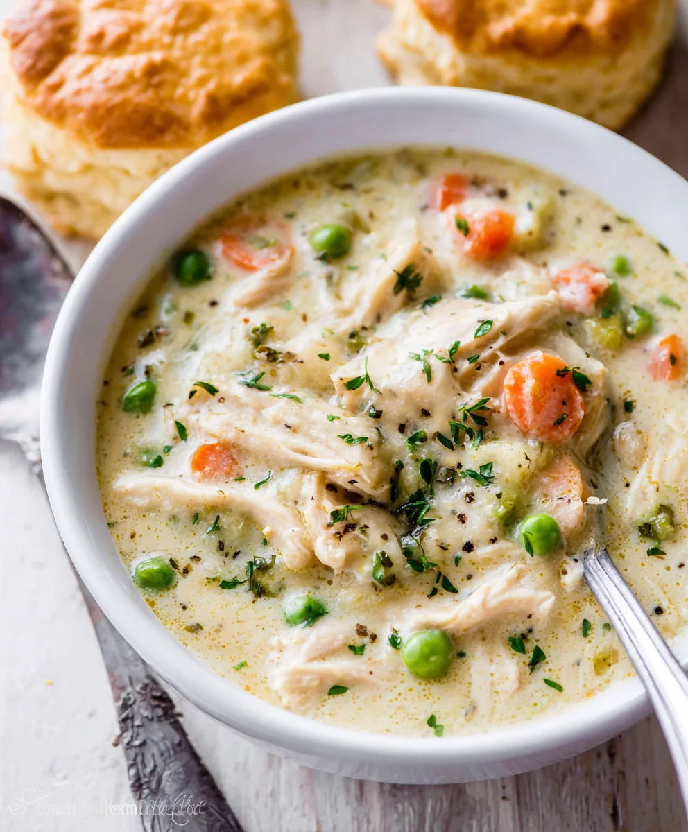 Cozy Chicken Pot Pie Soup-Easy Homestyle Recipe