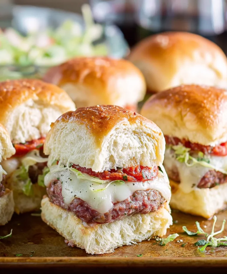 Cheesy Beef Grinder Sliders- Quick & Easy Appetizer
