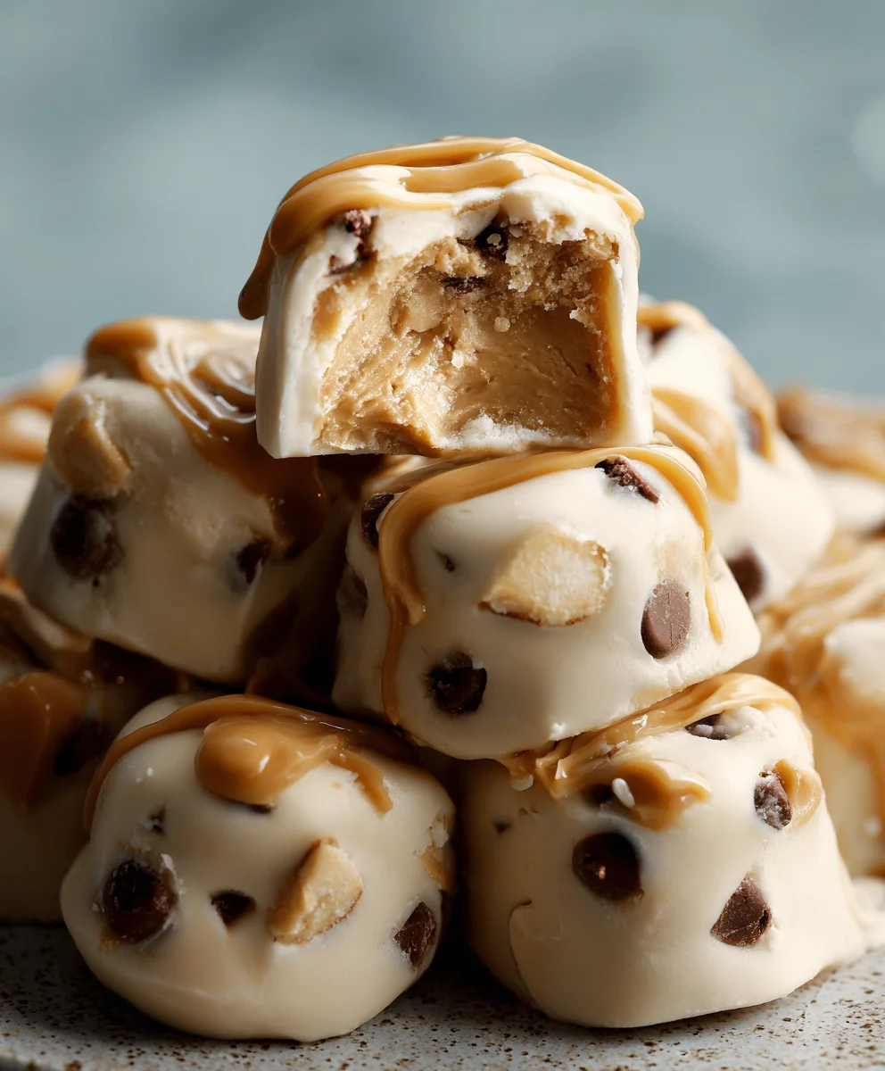 Frozen Greek Yogurt Peanut Butter Bites - Easy Recipe