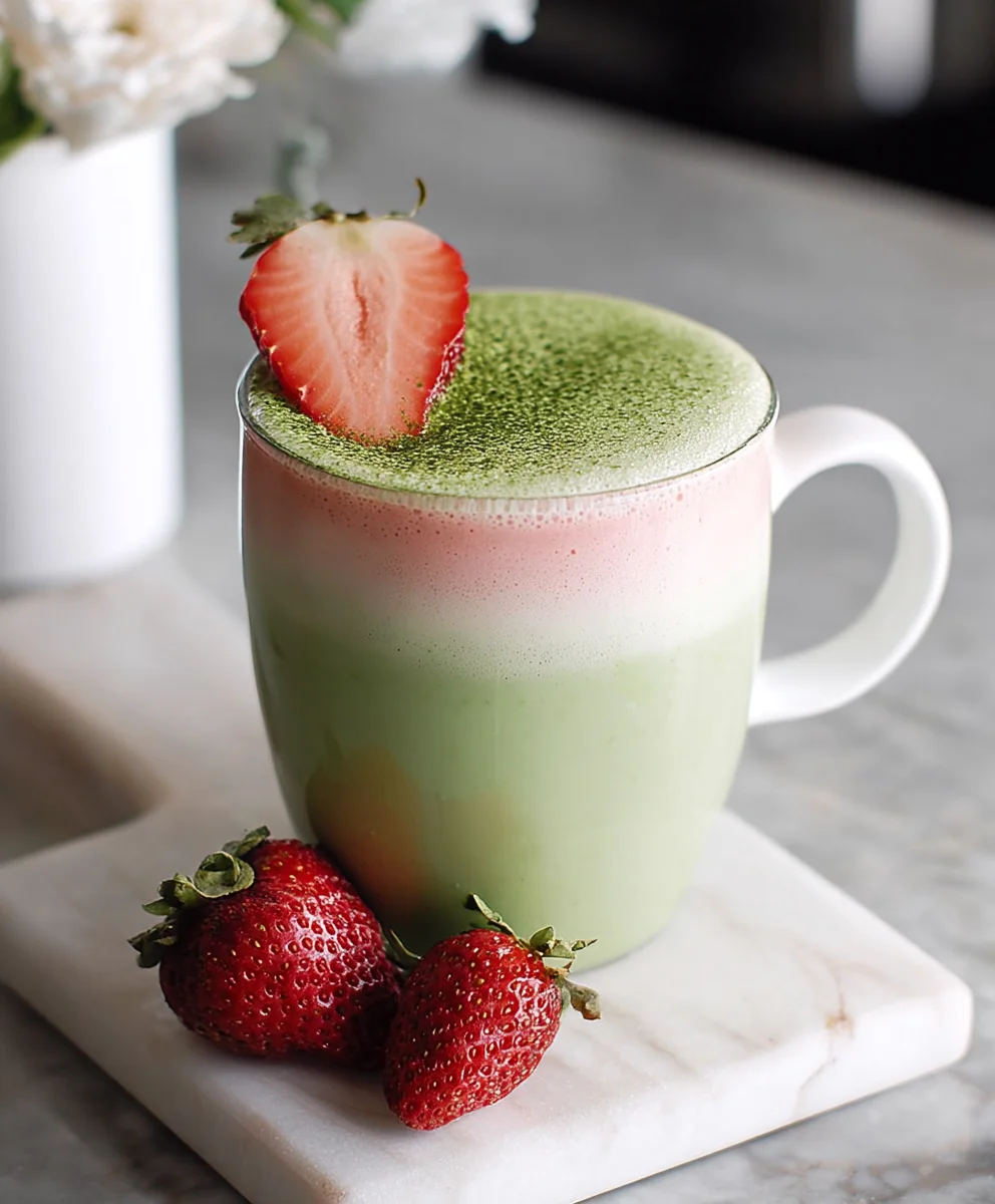 Strawberry Matcha Latte - Refreshing Drink Recipe