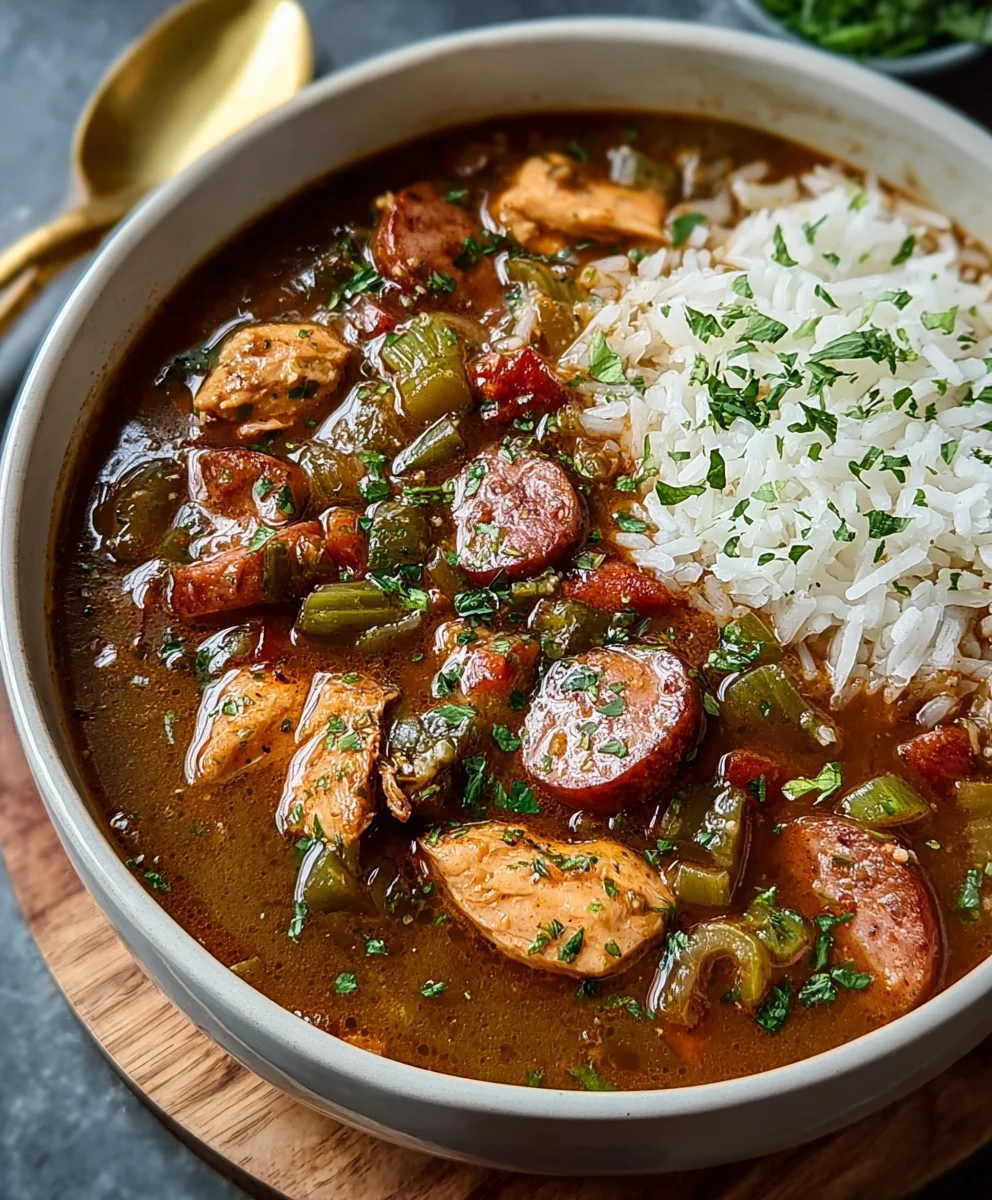 Classic Beef and Sausage Gumbo Recipe