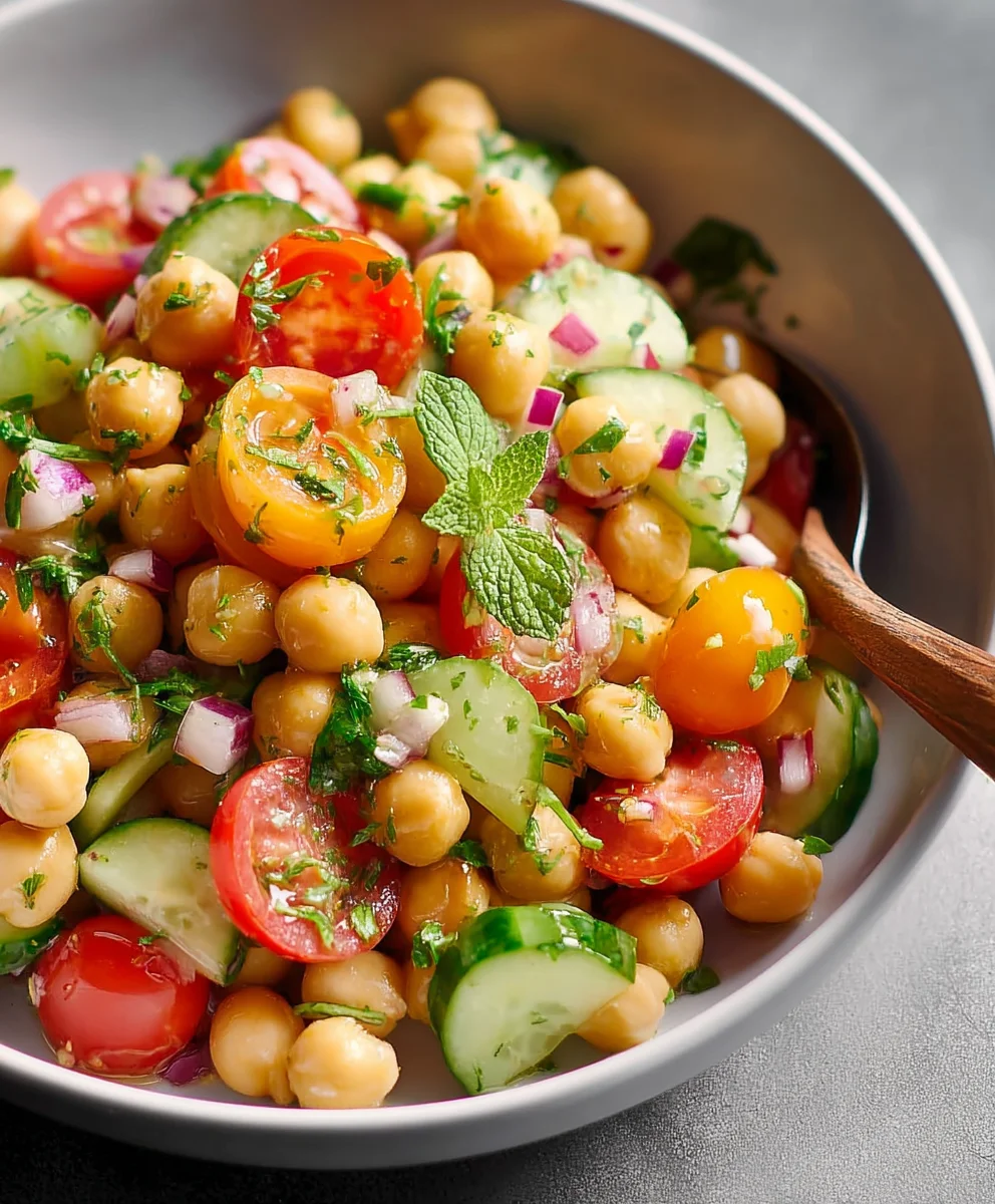 Easy Chickpea Salad Recipe - Quick & Healthy Lunch