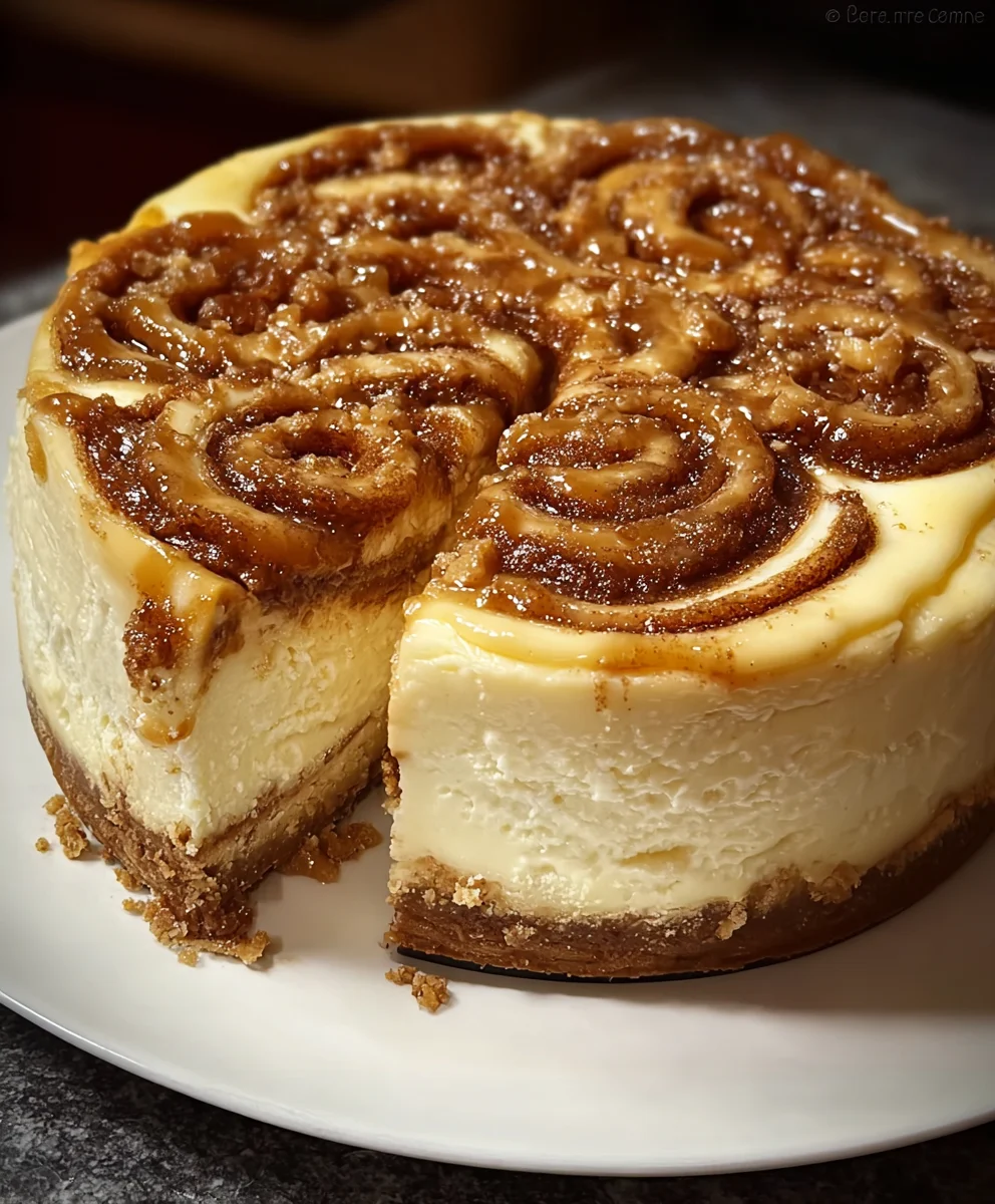 Cinnamon Roll Honeybun Cheesecake Dessert Recipe